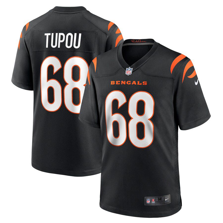 Men Cincinnati Bengals #68 Josh Tupou Nike Black Game Player NFL Jersey->cincinnati bengals->NFL Jersey